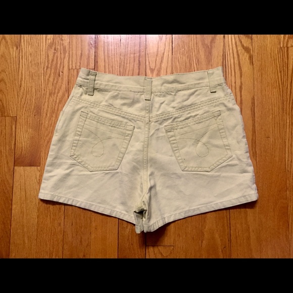 Calvin Klein Jeans Yellow Denim Shorts l Sz 12 Grl - Picture 2 of 4